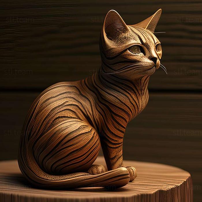 3D model Brazilian Shorthair cat (STL)